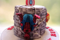 Avengers-Spiderman-Birthday-Cake